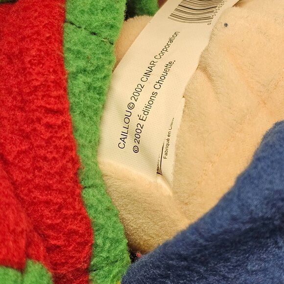 Vintage Soft Plush Caillou Classic Friend Boy Doll PBS TV French 2002 CINAR 14" - Picture 11 of 13